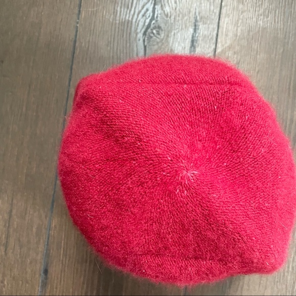 Vintage Gap Red Rabbit Hair Trendy Bucket Hat Spring - Picture 3 of 5